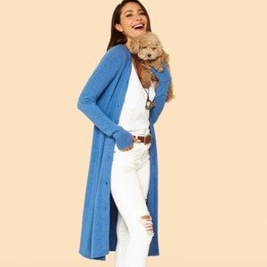 NEW Long Cardigan w/ Sise Slit and Thumb Hole MADE IN USA